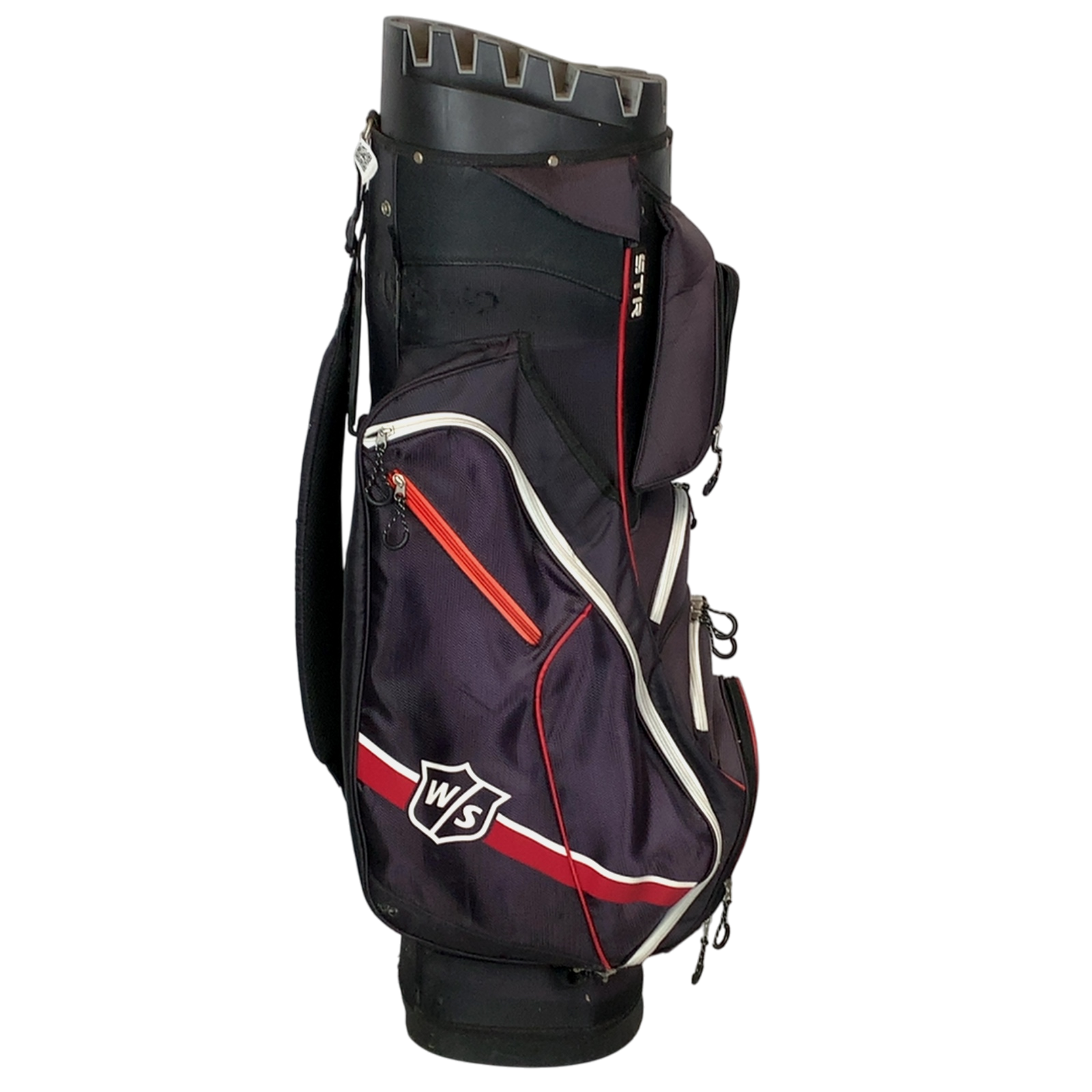 Wilson STR Golftaske / 14-Rum / Sort