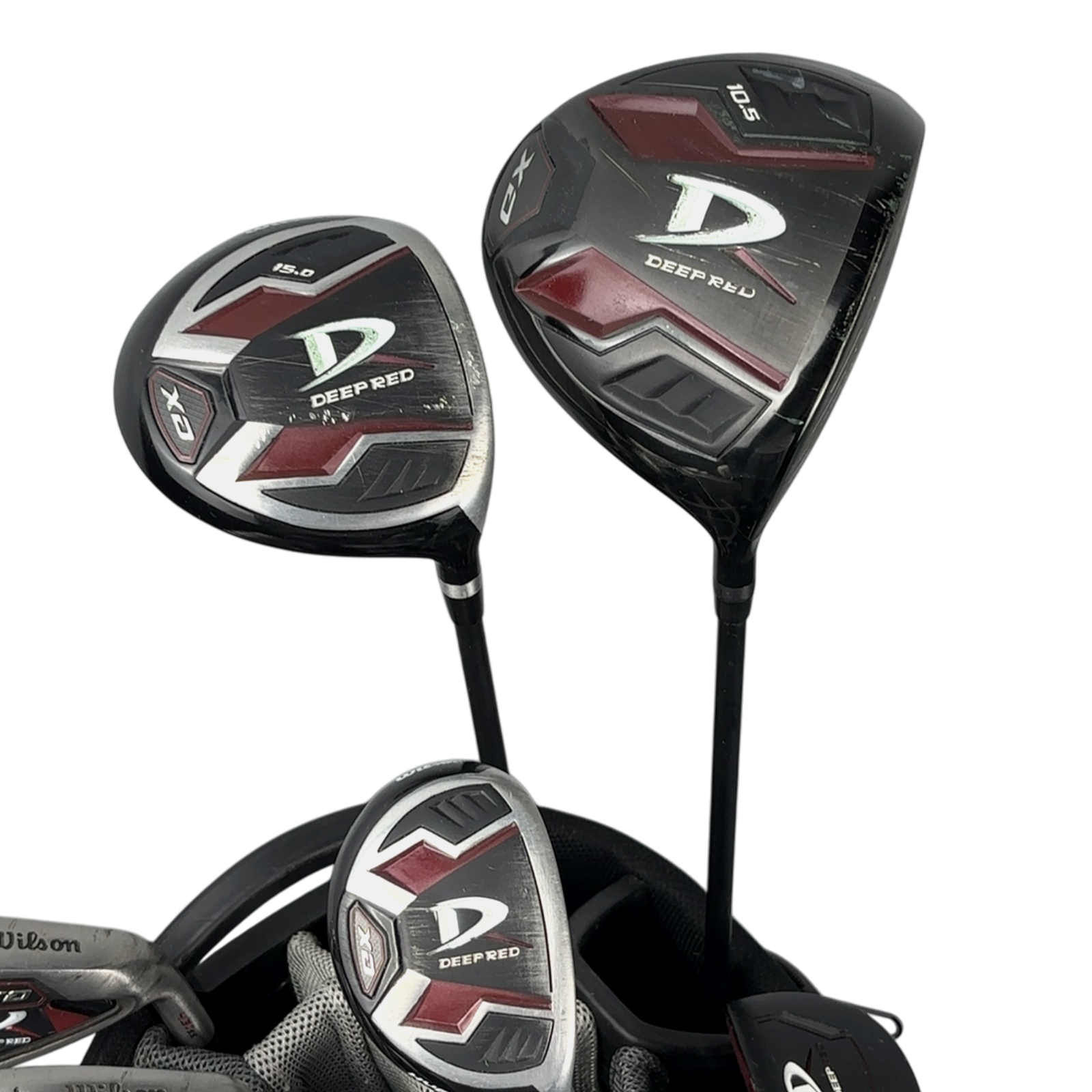 Wilson Deep Red Komplet Sæt Med Bag / 5-PW+SW / Flex Regular / Stål