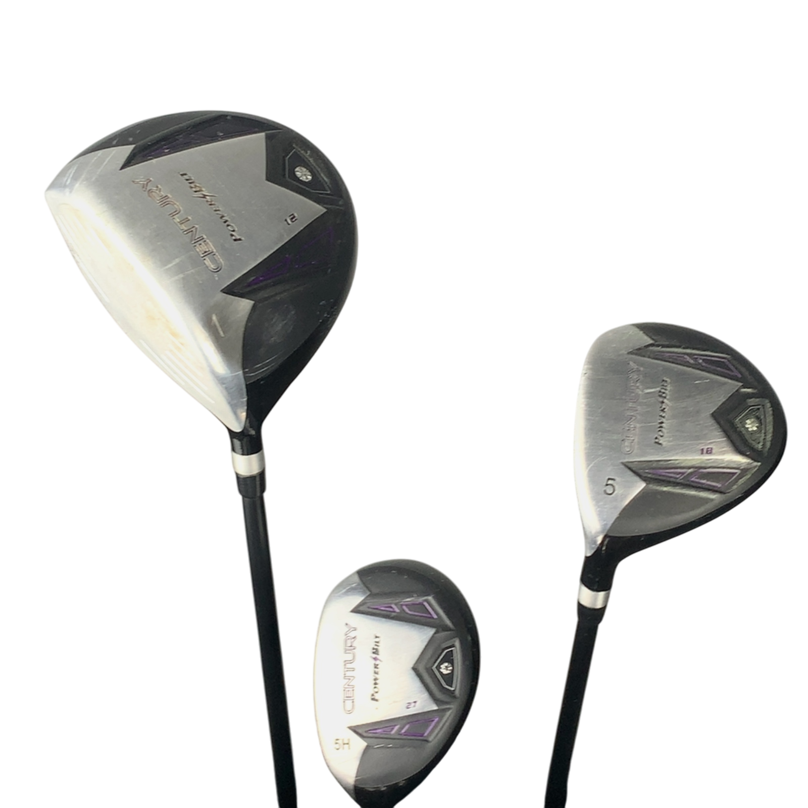 Venstre Power Bilt Century Komplet Sæt Uden Bag / 7-PW+SW / Flex Ladies / Grafit