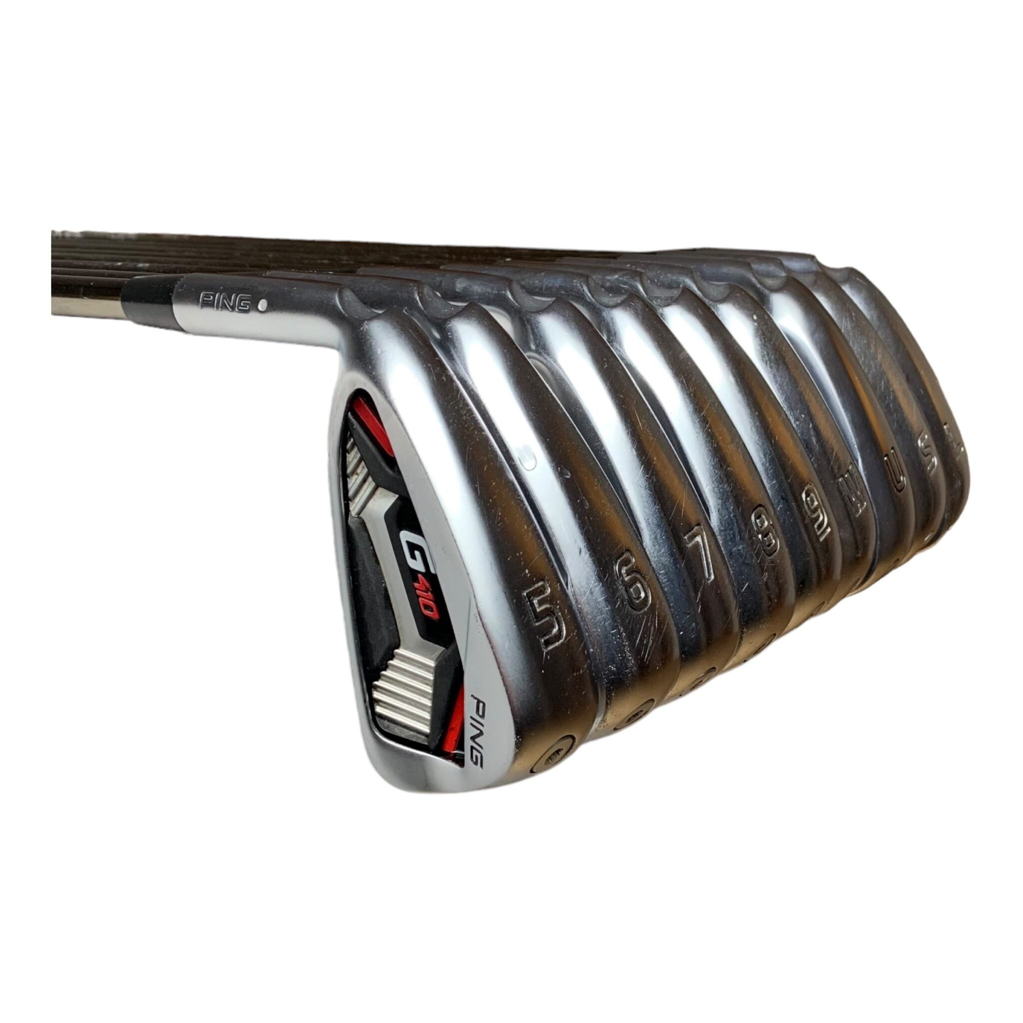 Ping G410 jernsæt VENSTRE / Flex Regular / 5-W+U+S+L / Grafit