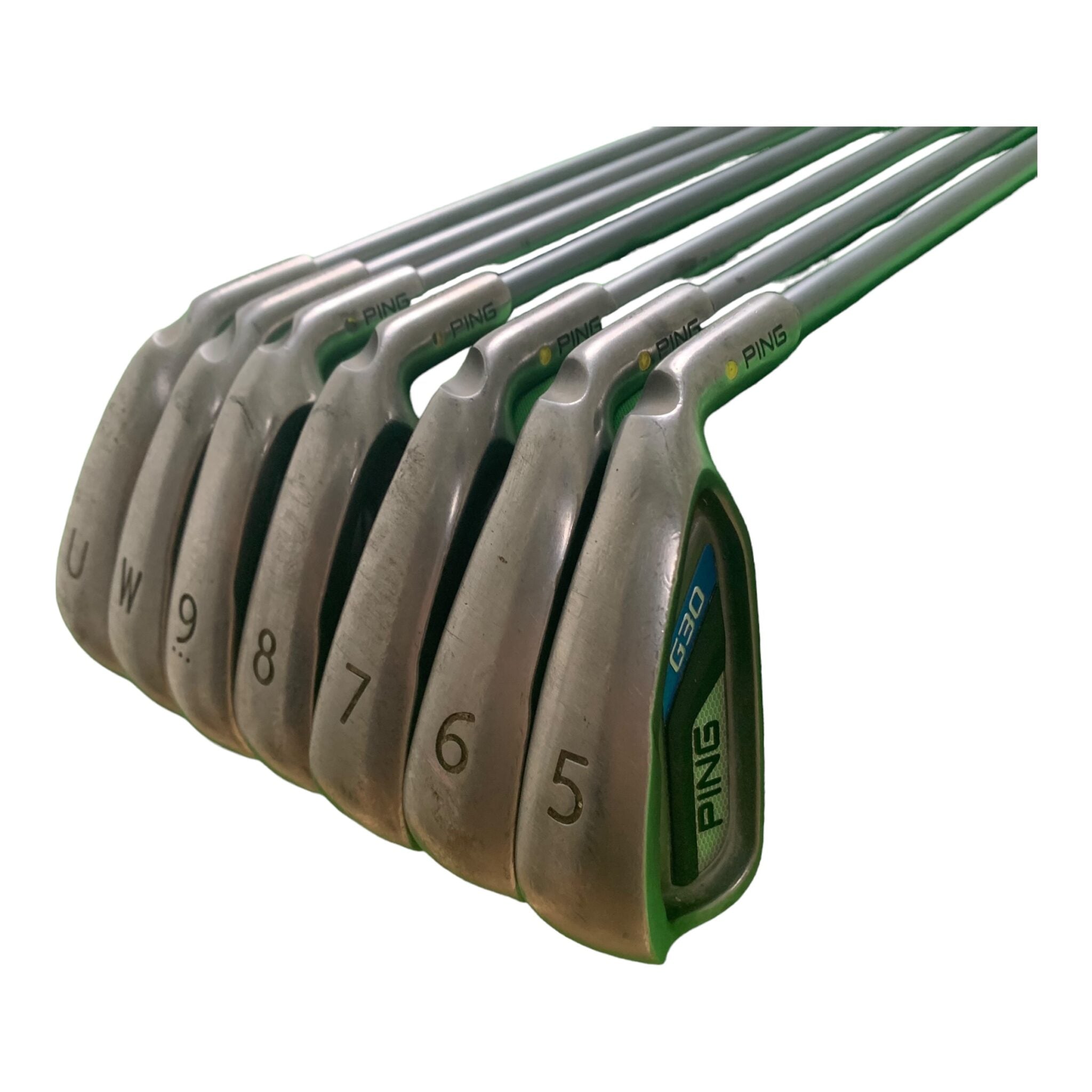 Ping G30 jernsæt// Længde +1" / Flex A (Senior) / 5-P+U / Grafit