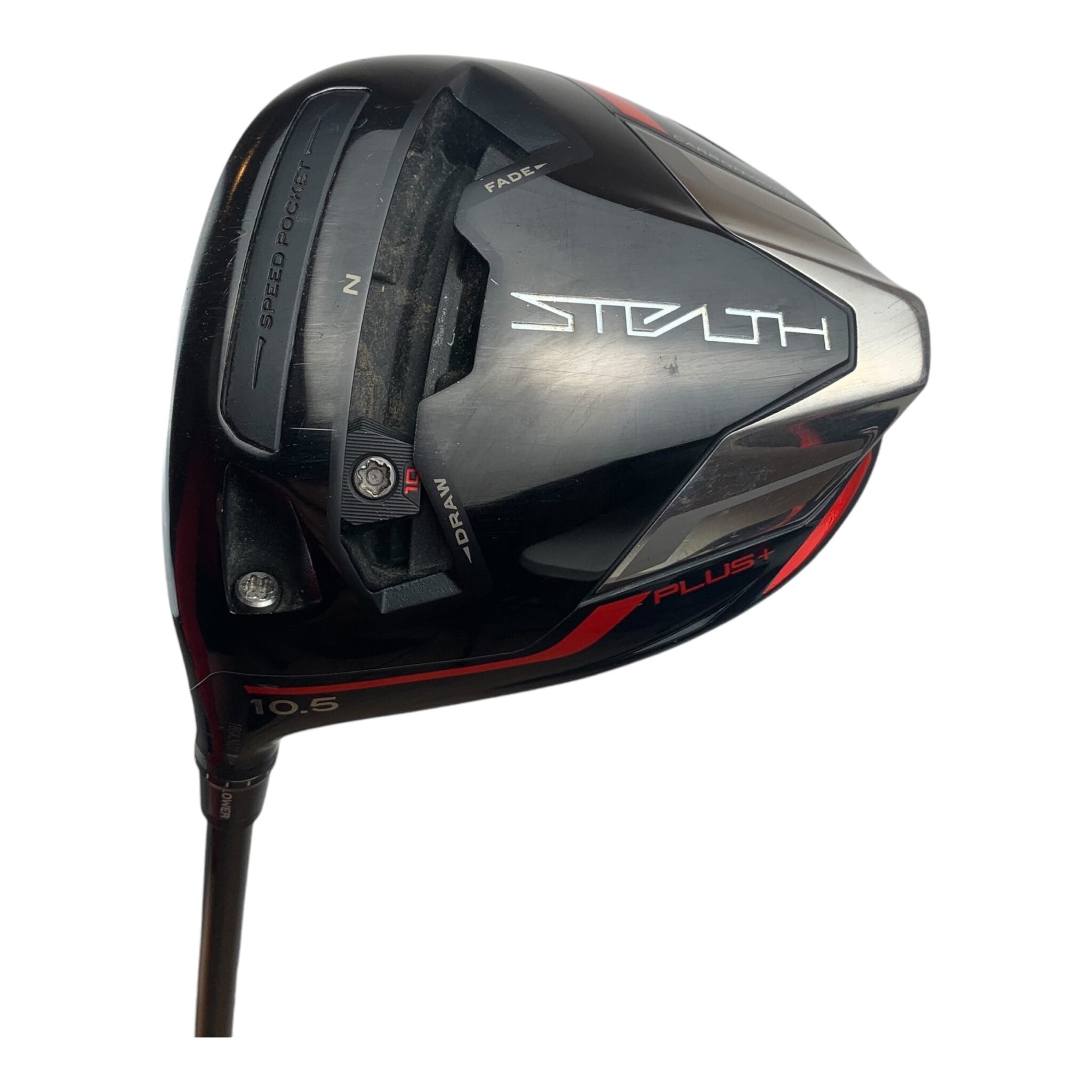 TaylorMade Stealth Plus Driver / Flex Regular / Loft 10.5 / Jumbomax Grip - Venstre