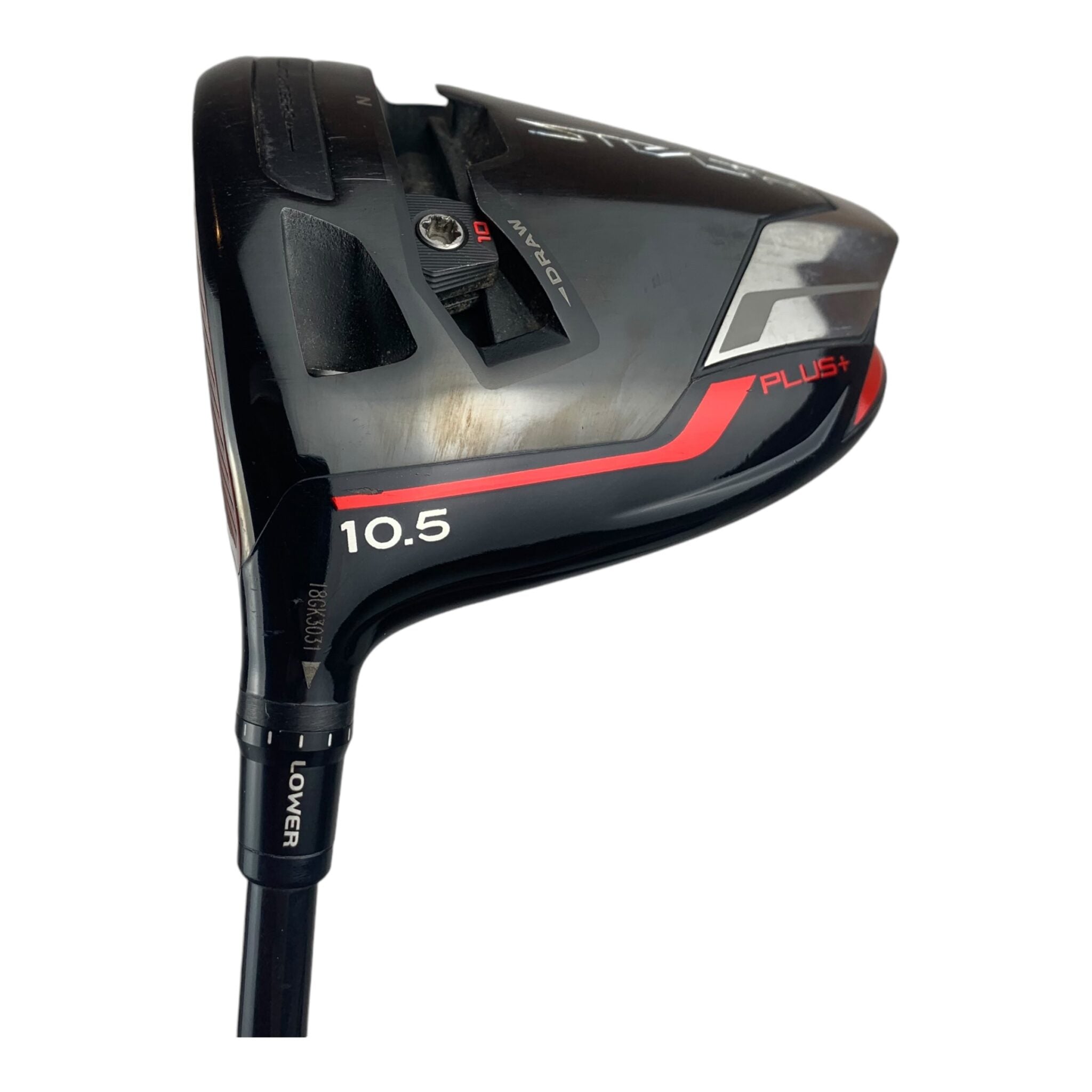 TaylorMade Stealth Plus Driver / Flex Regular / Loft 10.5 / Jumbomax Grip - Venstre