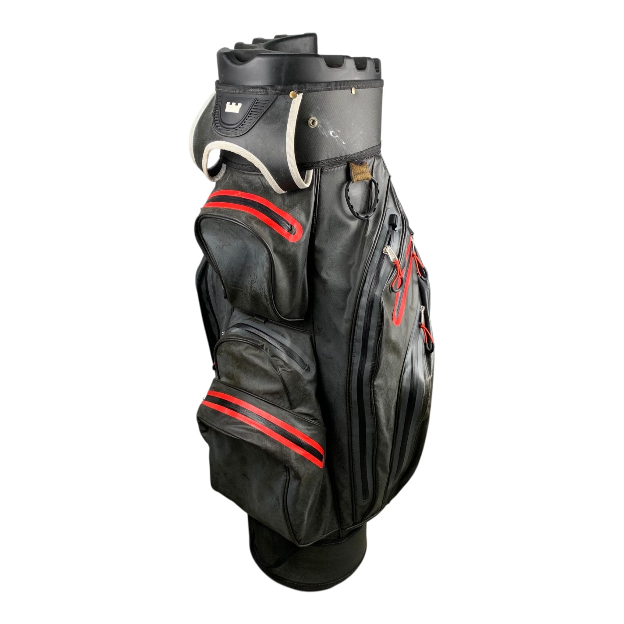 Golf Copenhagen Cartbag / Black/Red / 12-Rum