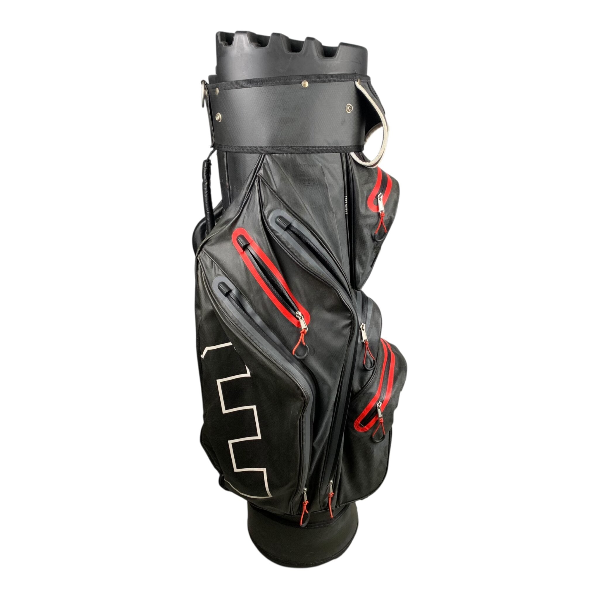 Golf Copenhagen Cartbag / Black/Red / 12-Rum