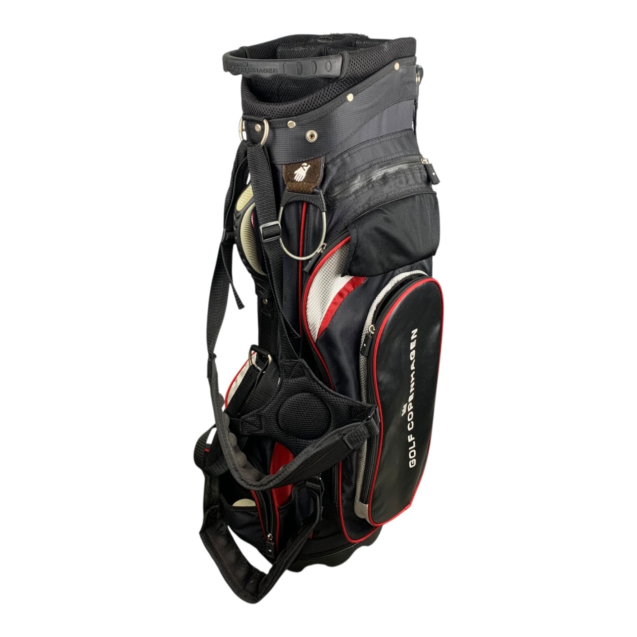 Golf Copenhagen Standbag / Black/Red / 6-Rum