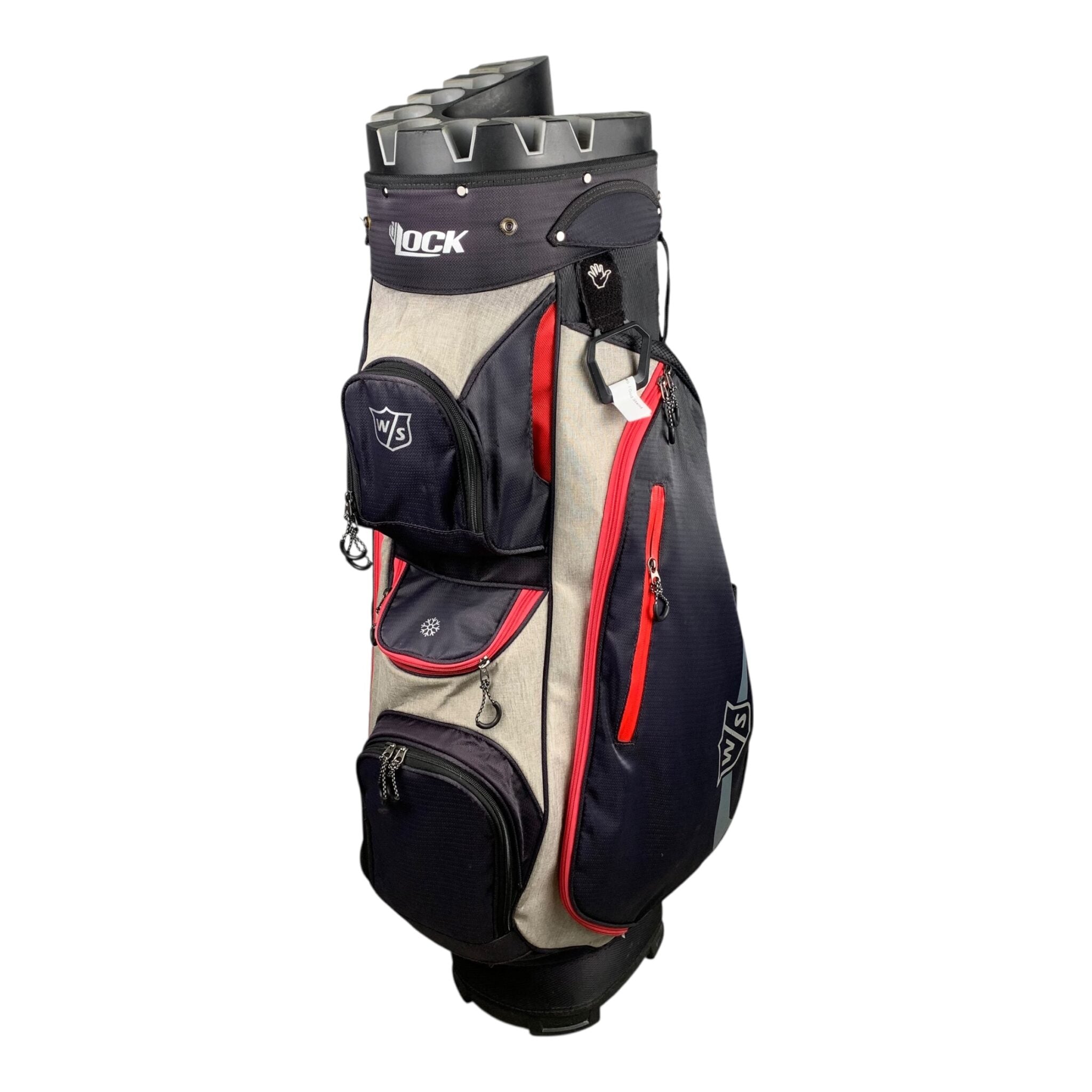 Wilson Staff Cartbag / Black/Pink / 14-Rum