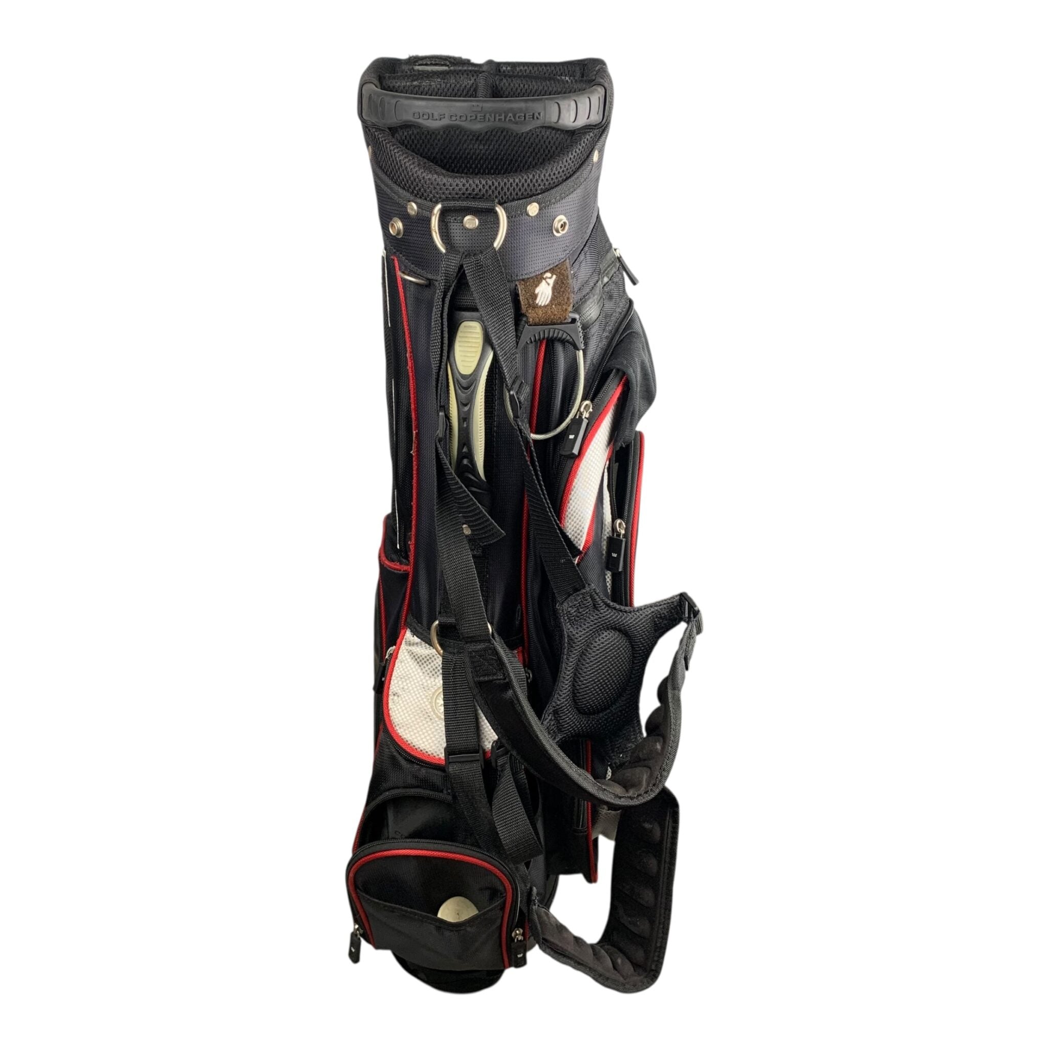 Golf Copenhagen Standbag / Black/Red / 6-Rum