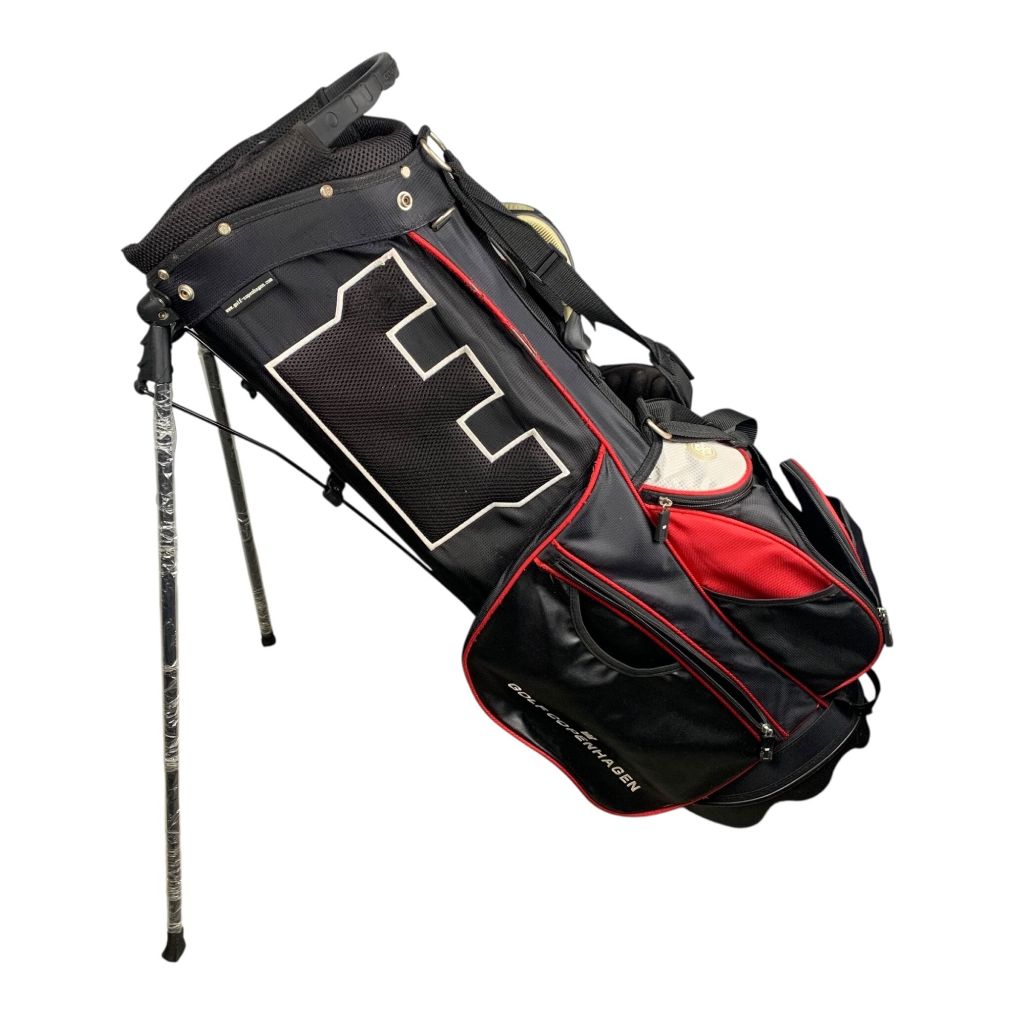 Golf Copenhagen Standbag / Black/Red / 6-Rum