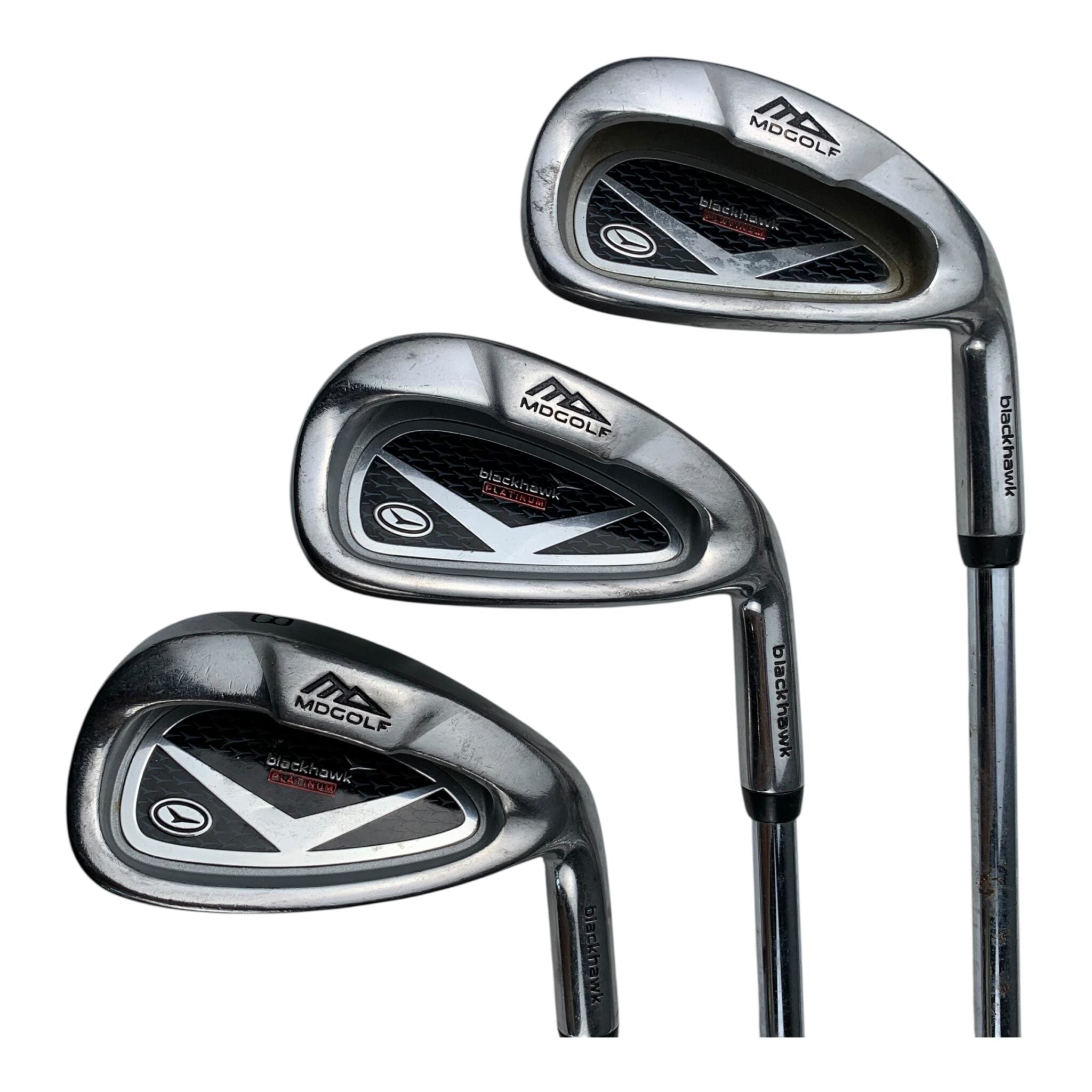 MD Golf Black Hawk Platinum Jernsæt / Flex Regular / 6-SW / Stål