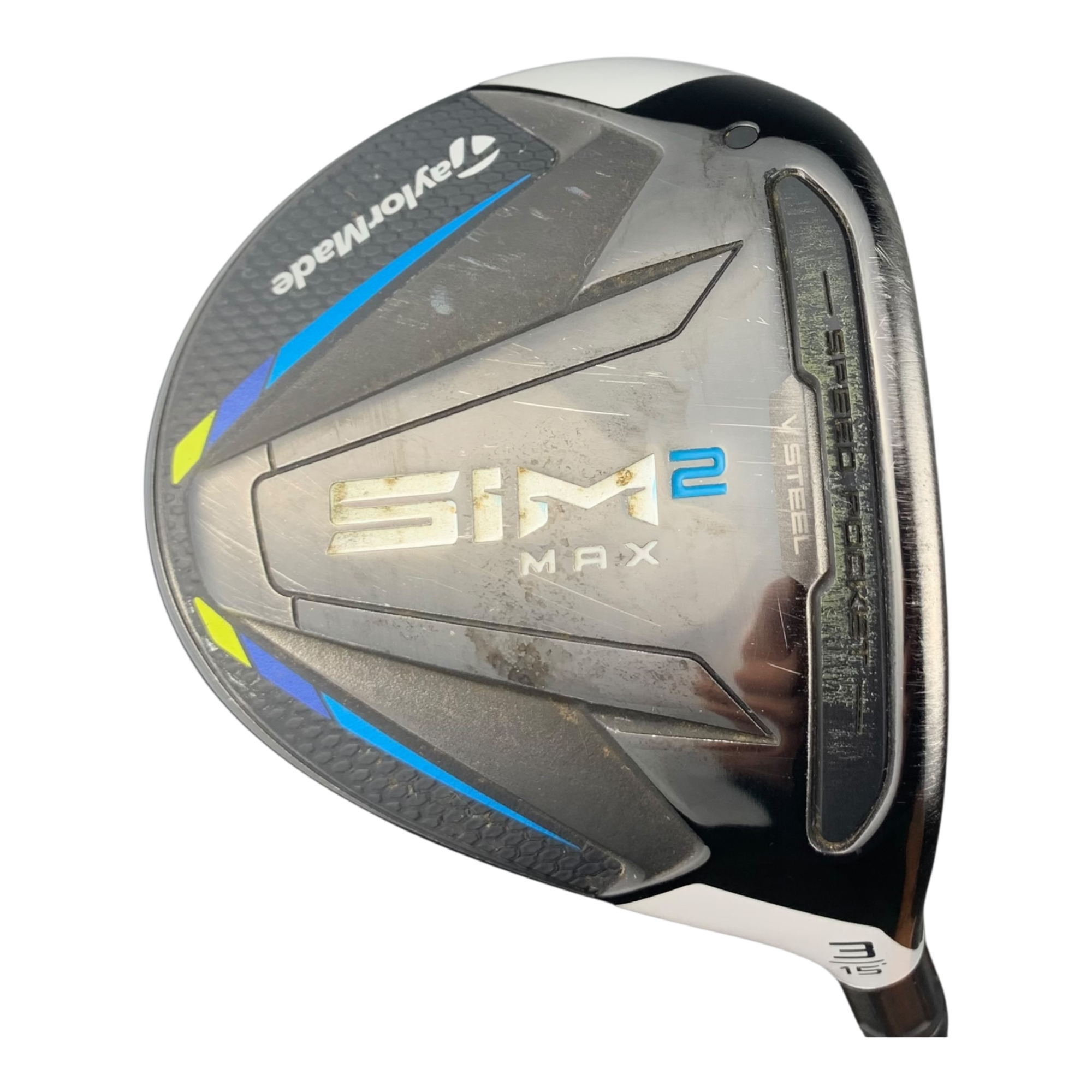TaylorMade Sim 2 Max Fairway Wood / Flex Stiff / Grafit / #3/15 hovedbillede - brugt golf udstyr i god stand