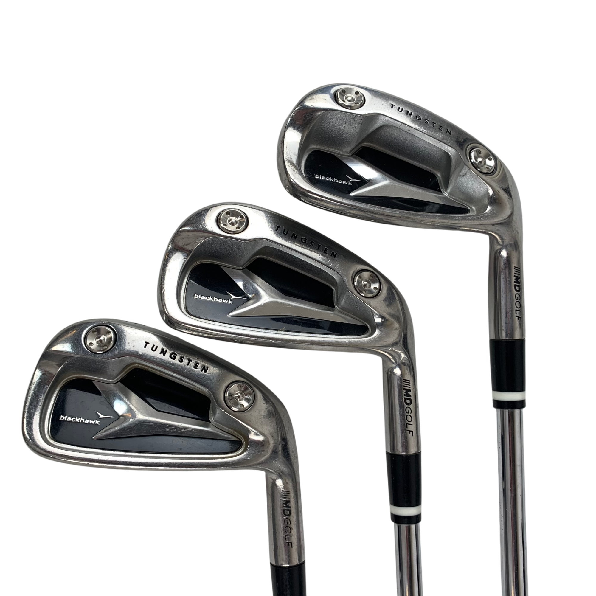 MD Golf BlackHawk Jernsæt / Flex Regular / 6-SW / Stål hovedbillede - brugt golf udstyr i god stand