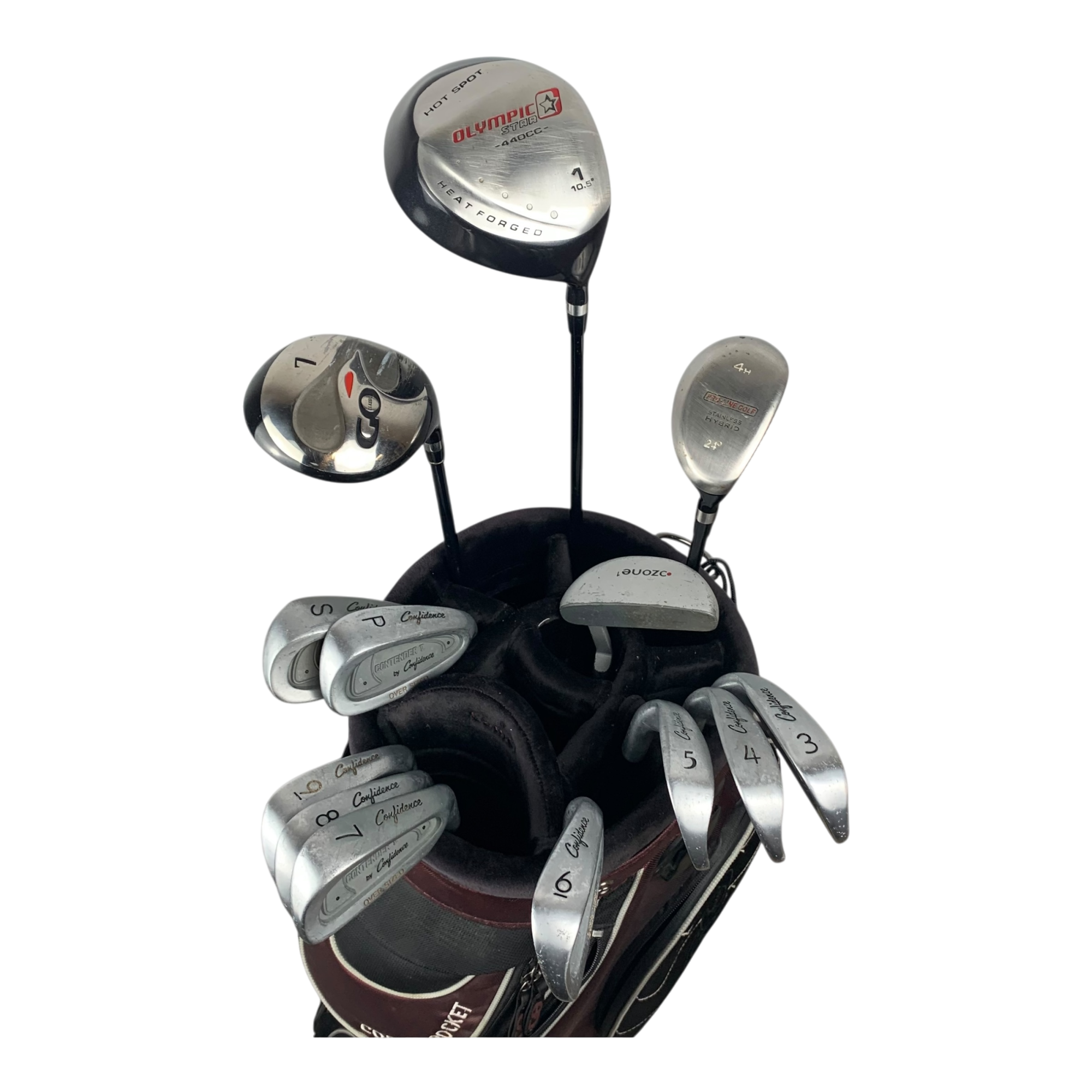 Confidence Komplet Sæt M. Bag / Flex Regular / Steel galleri billede 4 - brugt golf udstyr i god stand