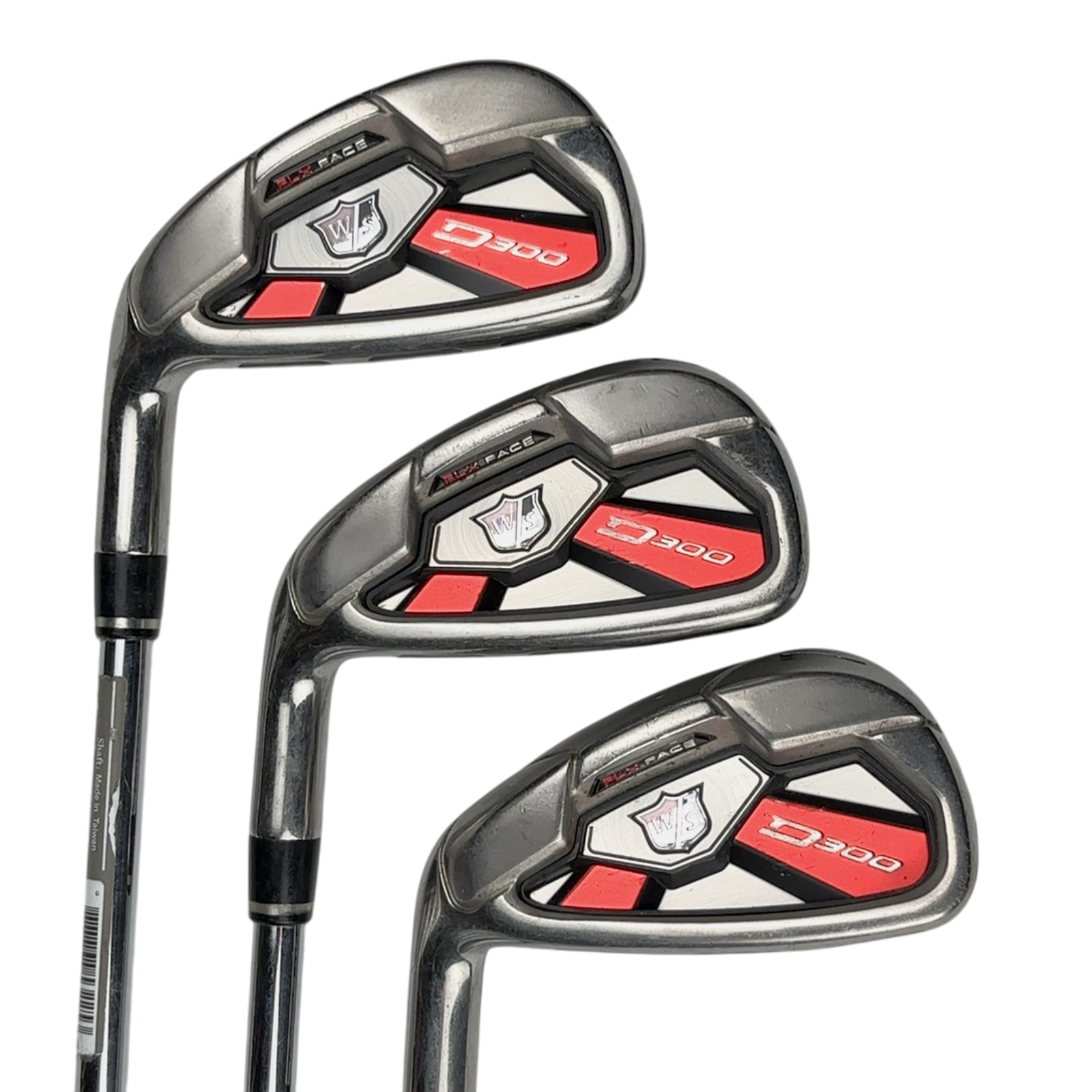 Venstre Wilson Staff D300 Jernsæt / 5-PW+SW / Flex Regular Stål