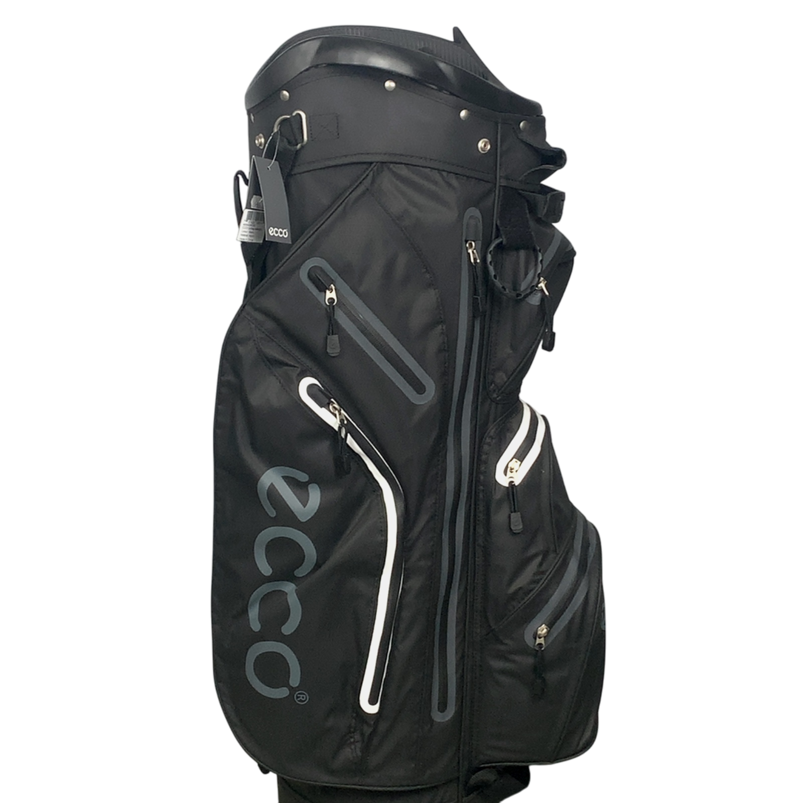 Ecco Waterproof Golftaske / 14-Rum / Sort