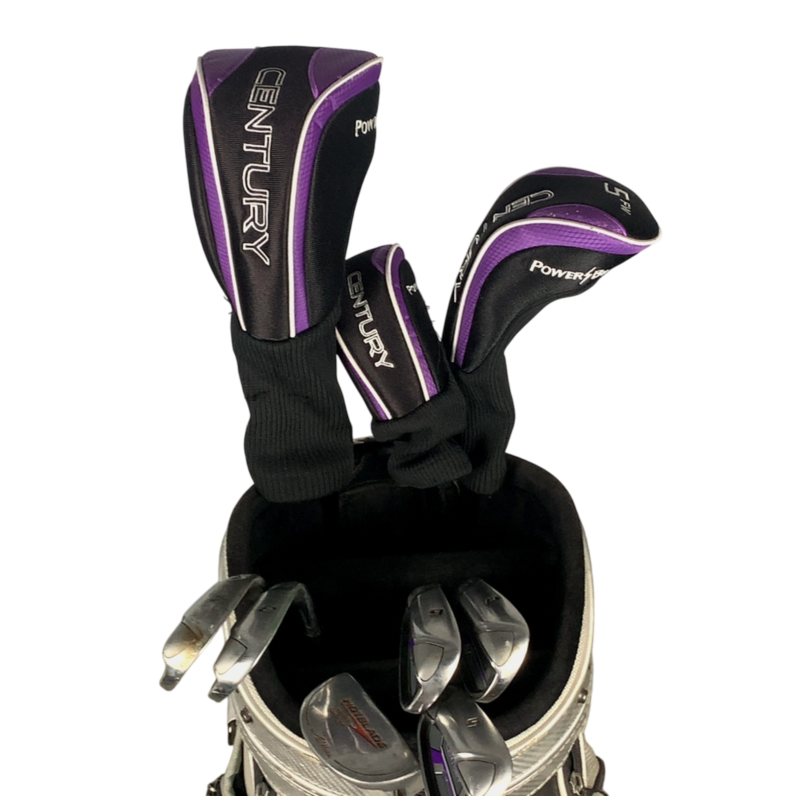 Venstre Power Bilt Century Komplet Sæt Uden Bag / 7-PW+SW / Flex Ladies / Grafit