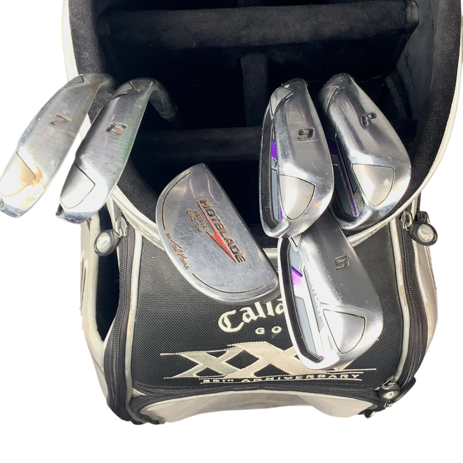 Venstre Power Bilt Century Komplet Sæt Uden Bag / 7-PW+SW / Flex Ladies / Grafit