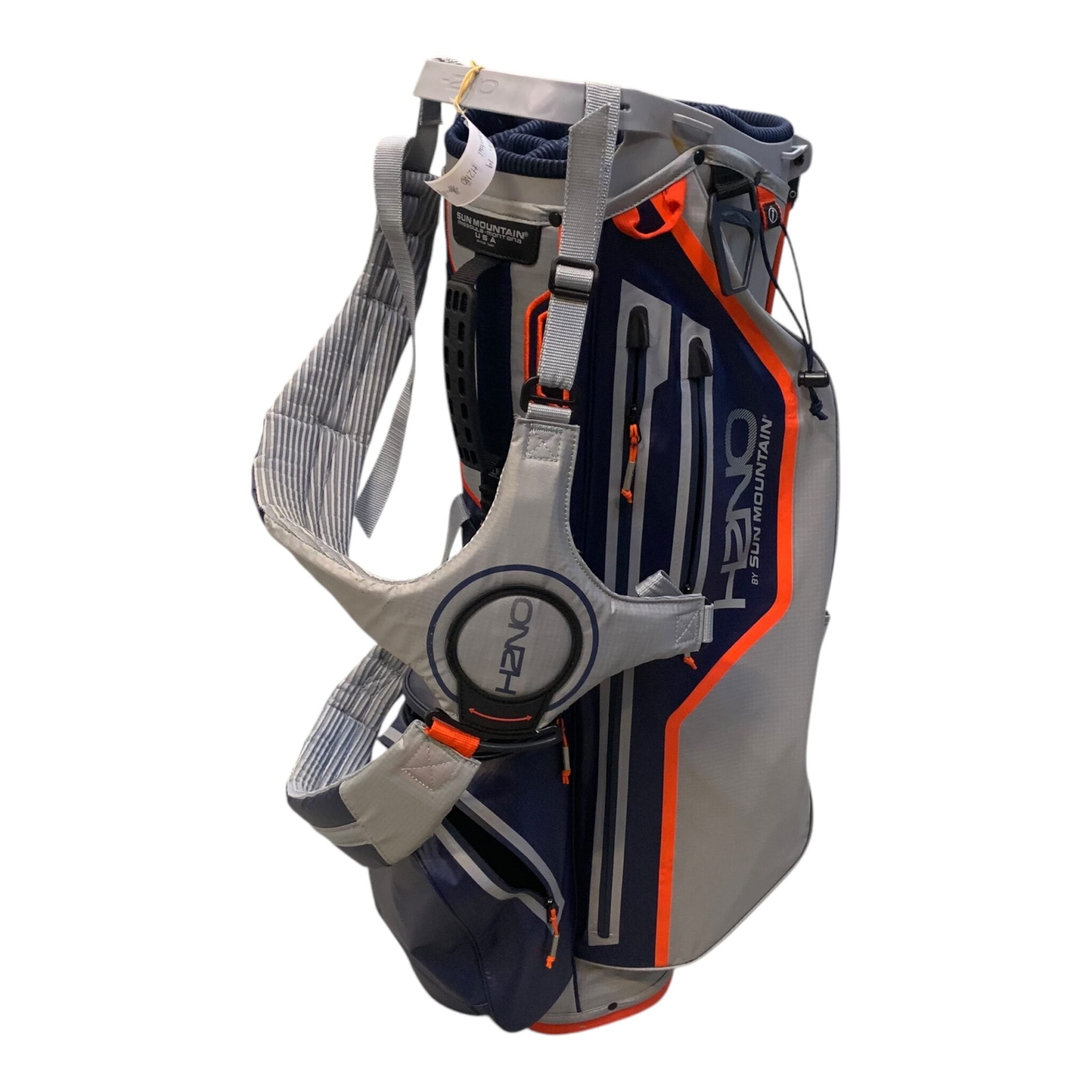 Sun Mountain H2NO Standbag / Navy/Grey/Orange / 14 Rum