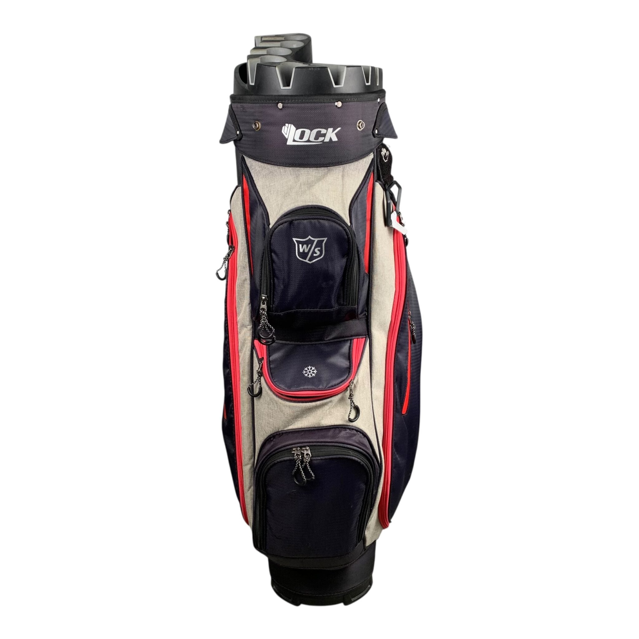 Wilson Staff Cartbag / Black/Pink / 14-Rum