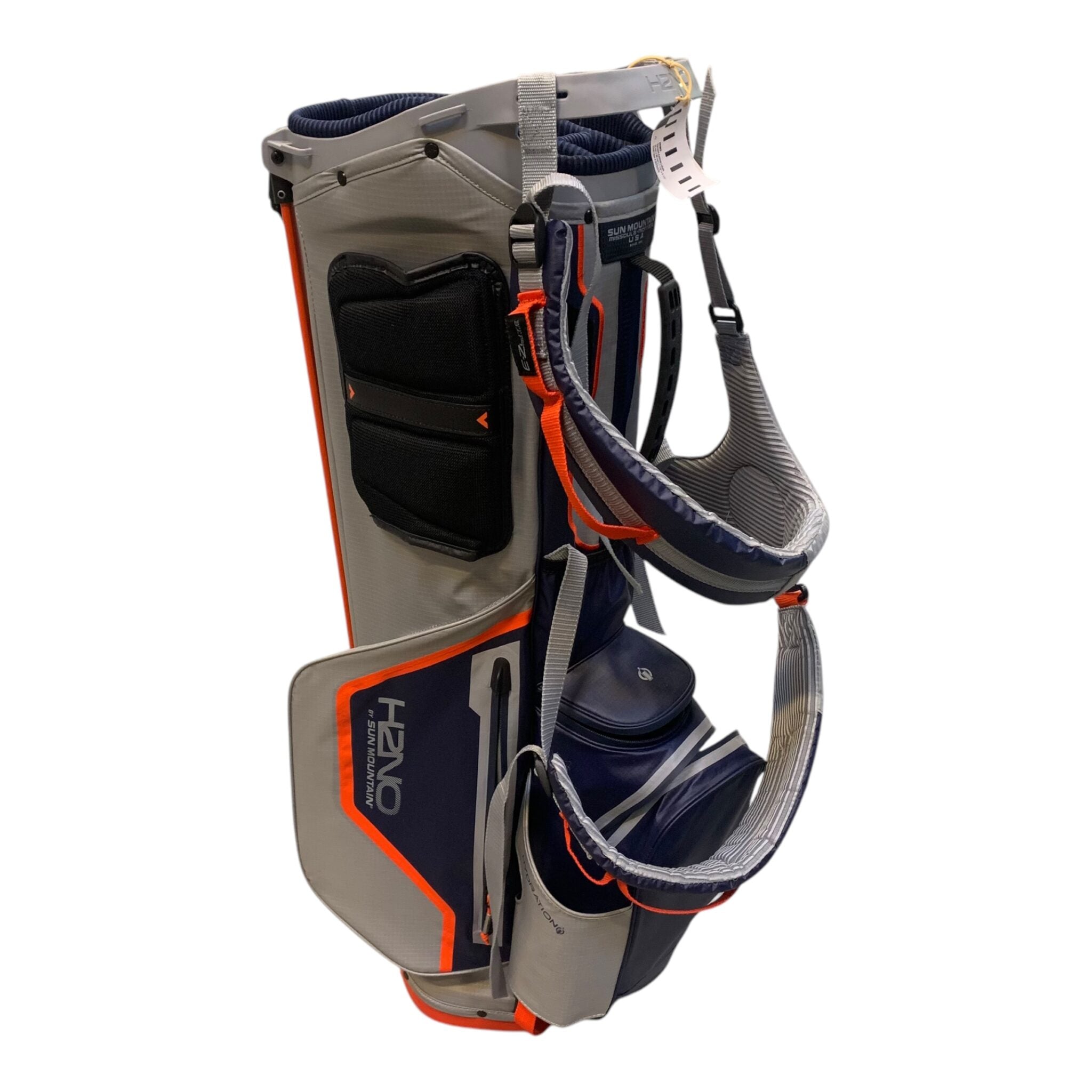 Sun Mountain H2NO Standbag / Navy/Grey/Orange / 14 Rum