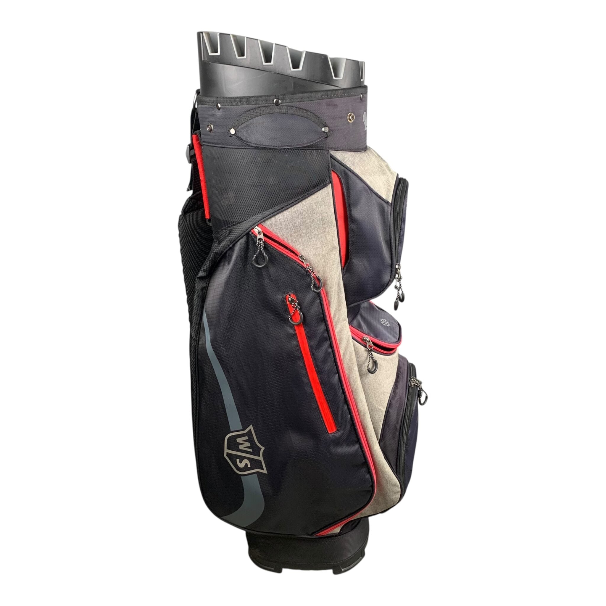 Wilson Staff Cartbag / Black/Pink / 14-Rum