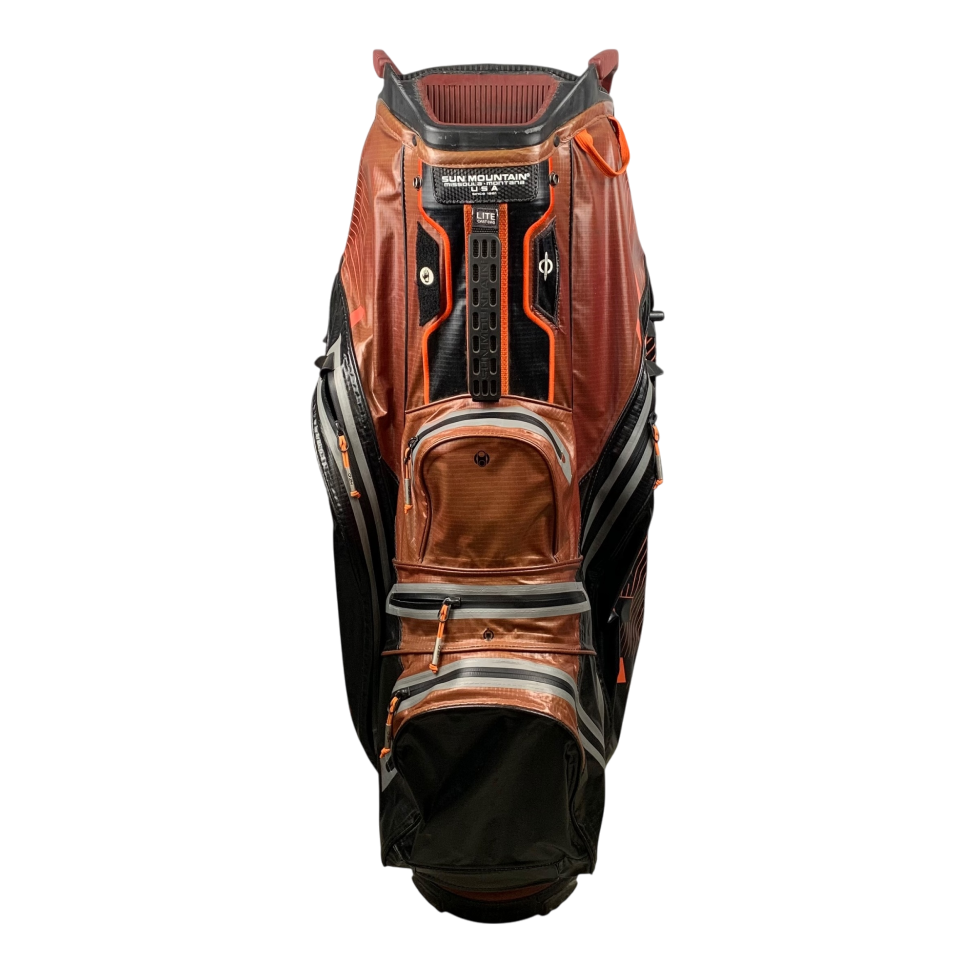 Sun Mountain Cart Bag / 14-Way / orange galleri billede 1 - brugt golf udstyr i god stand