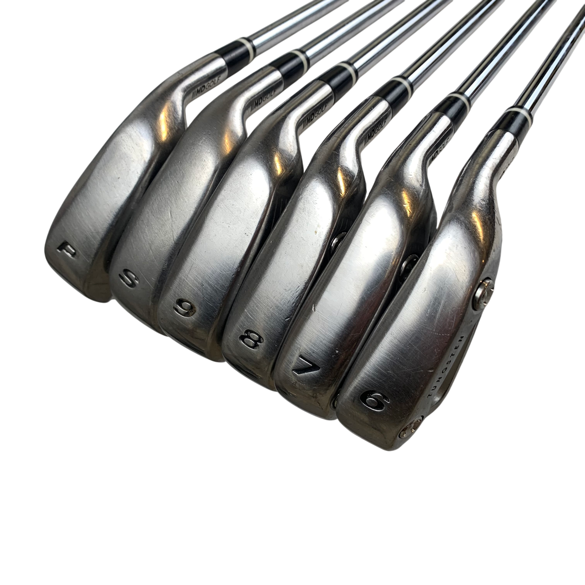 MD Golf BlackHawk Jernsæt / Flex Regular / 6-SW / Stål galleri billede 2 - brugt golf udstyr i god stand