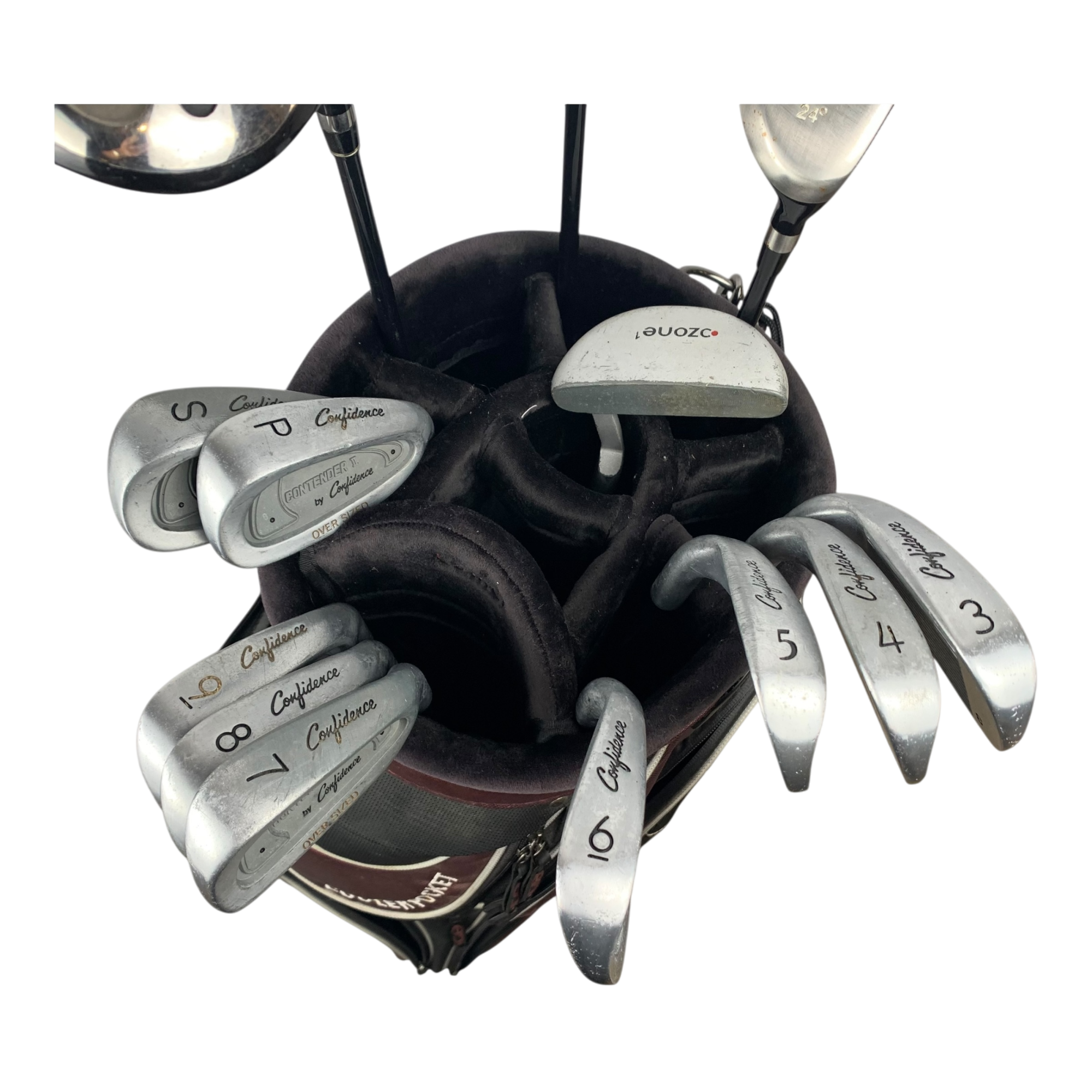 Confidence Komplet Sæt M. Bag / Flex Regular / Steel galleri billede 2 - brugt golf udstyr i god stand